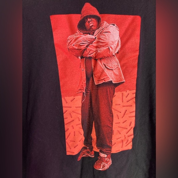 The Notorious B.I.G Biggie Smalls Long Sleeve Black Shirt - Picture 2 of 6